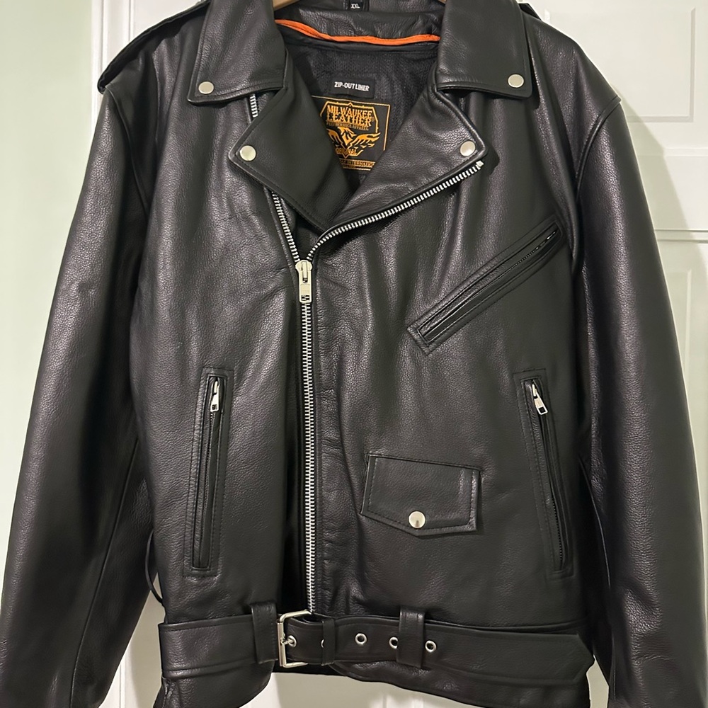 Classic Black Leather Biker Jacket